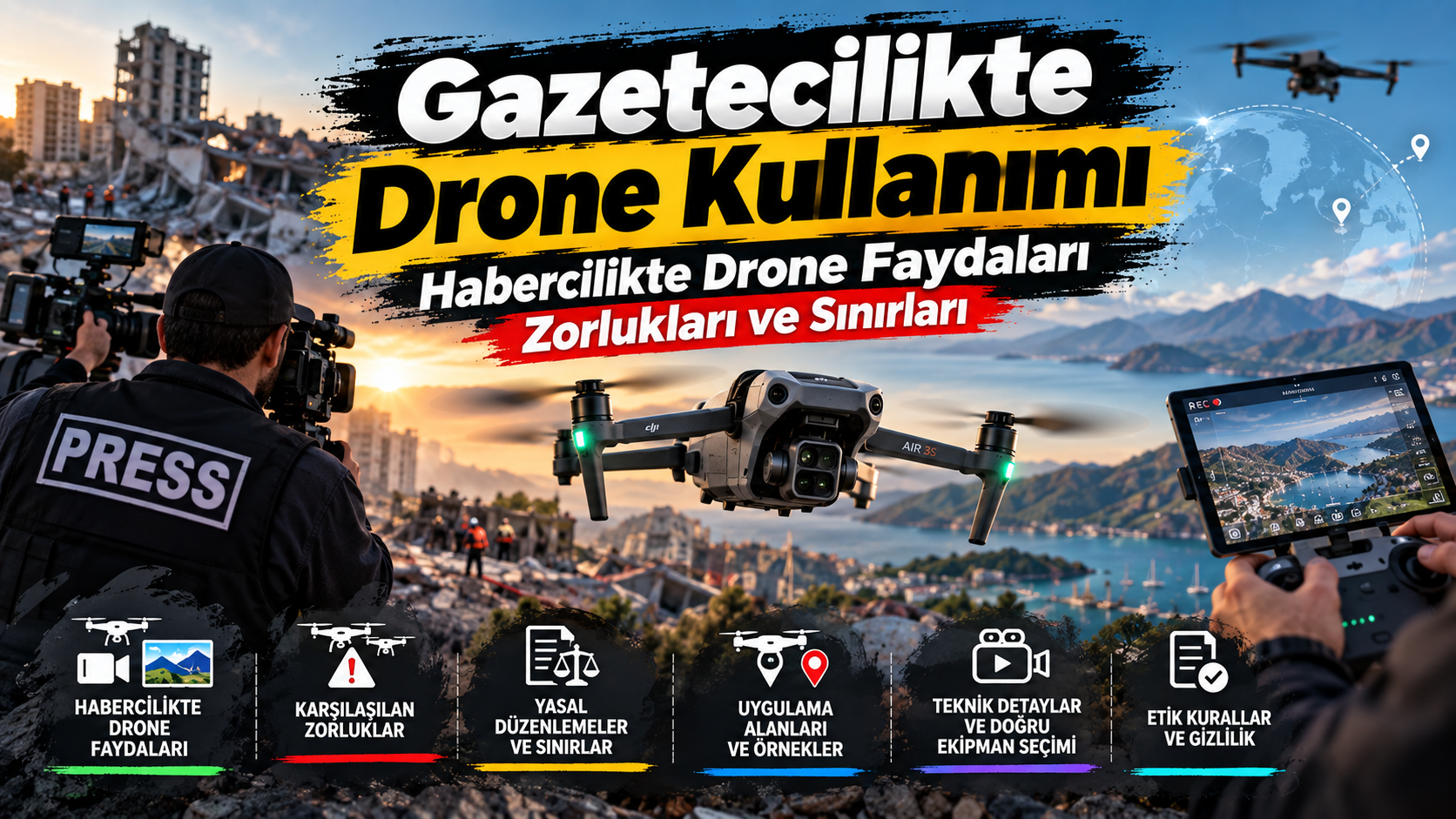 Gazetecilikte Drone Kullanımı, Habercilikte Drone Faydaları Zorluk ve Sınırları