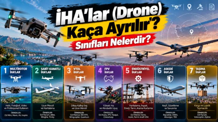 İHA'lar (Drone) Kaça Ayrılır? Sınıfları Nelerdir?